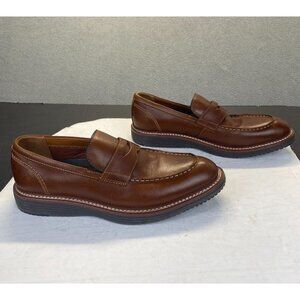 Johnston' & Murphy Tru Foam Men's Penny Loafer,Size 9M,Brown Leather